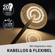 Kép 6/7 - N8Werk Ledes Asztali lámpa érintőgombos 3V Fehér DS00264-L