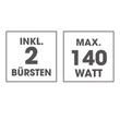 Kép 9/18 - MaxxMee Elektromos Fugatisztító 2 kefével DS02978-L