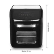 Kép 7/8 - MaxxMee Forrólevegős fritőz/ Airfryer 12L 1800W DS04703-L
