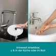 Kép 5/9 - EasyMaxx Vízsugár-szabályzó 3,5cm rozsdamentes DS07938-L