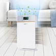 Kép 1/12 - MaxMee Légtisztító berendezés digitális 50W fehér/ezüst DS09814-L