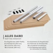 Kép 6/8 - EasyMaxx Magas Teherbírású Polc 5 Fapolccal DS11768-L