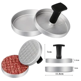 Perfect Home Alumínium Hamburger/húspogácsa készítő/ Burgonyaprés ~11,8 cm 10458 Perfect Home Alumínium Hamburger/húspogácsa készítő/ Burgonyaprés ~11,8 cm 10458