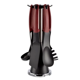 Perfect Home Tálalószett műanyag, szilikon nyéllel 6 részes + állvány 12136