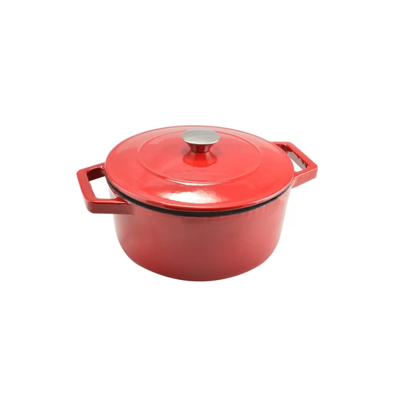 Perfect Home Zománcozott öntöttvas lábas 24 cm 4 literes piros 12968