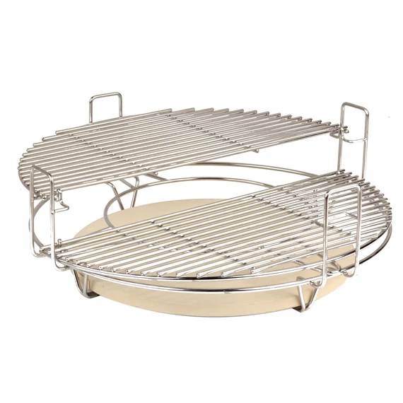 Kamado L grillrács rendszer + deflektor / indirekt sütőkő 13270