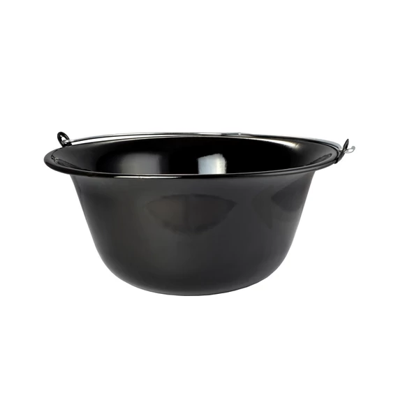 Perfect Home Zománcozott gulyás bogrács 11 liter fekete 15016