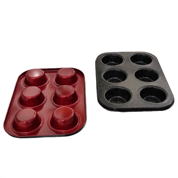 Perfect Home Metal Red Line Muffinsütő 6 db-os 19127