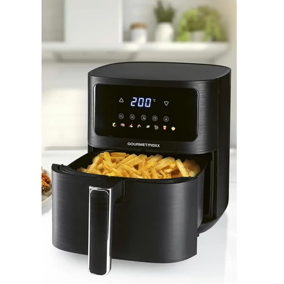 GOURMETMAXX Forrólevegős fritőz/ Airfryer Digitális 4,5l 1500W DS16394